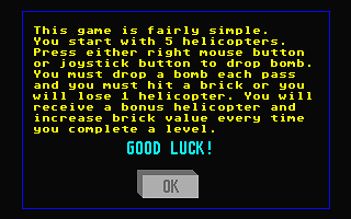 Canyon Bombing atari screenshot